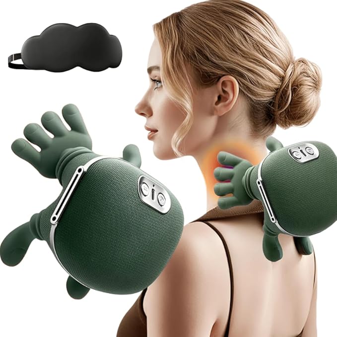 Hand Shaped Heated Neck & Shoulder Massager Therapy