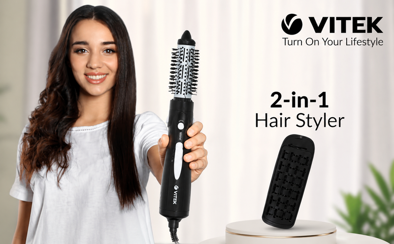 VITEK  2-in-1 Hot Air Styler & Hair Dryer Brush