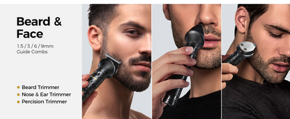 GLAKER Professional 17 in 1 Hair Clipper & Beard Trimmer Kit