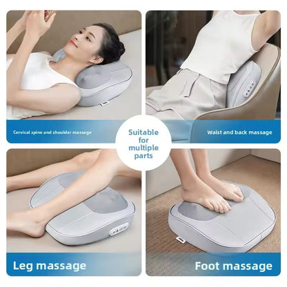 Multifunctional neck and shoulder massager with adjustable heat & massage functions