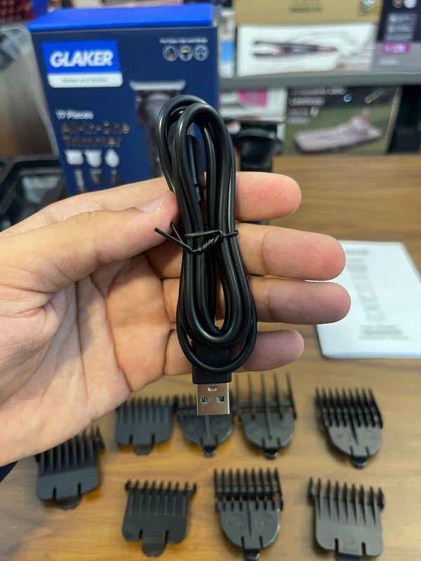 GLAKER Professional 17 in 1 Hair Clipper & Beard Trimmer Kit