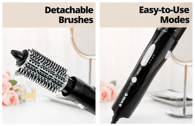 VITEK  2-in-1 Hot Air Styler & Hair Dryer Brush
