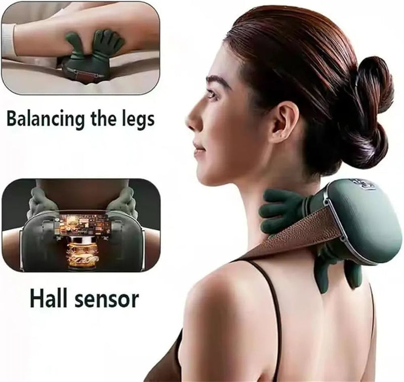 Hand Shaped Heated Neck & Shoulder Massager Therapy