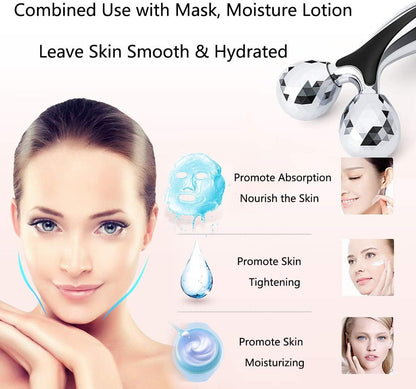 3D Face Massager, Body Slimming Roller Face Roller Sculpting Firmer Shaper Tighten Skin Care Tool